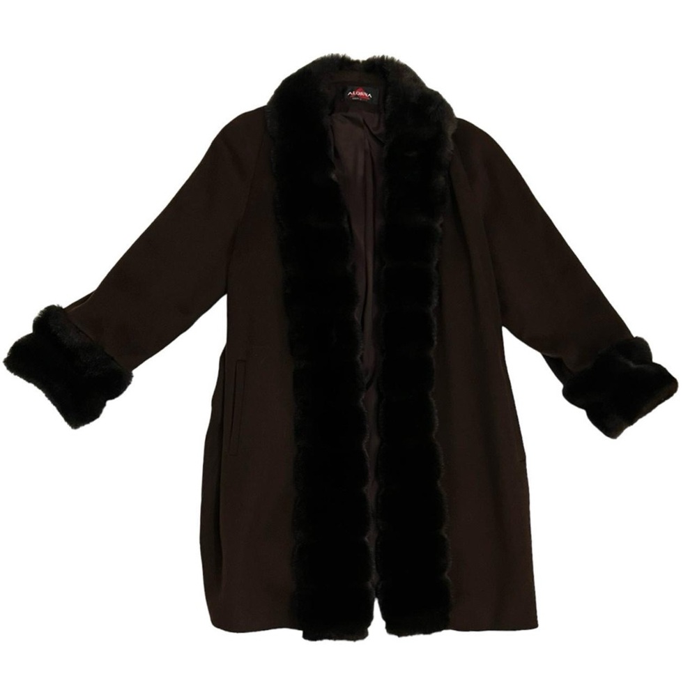 VINTAGE BROWN WOOL AFGHAN COAT